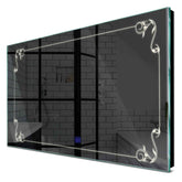 Specchio LED Rettangolare | Pulsante touch | Luce bianca neutra - Reyze Serie Good Vibes Modello 5